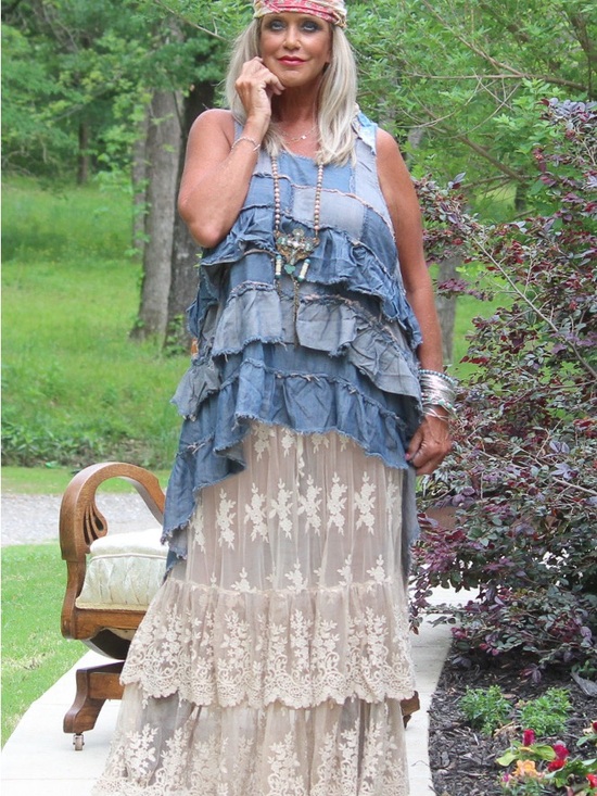Jaded Gypsy Dresses & Skirts - 🔥BRAND NEW Whispered Skies Skirt - Oatmeal - Jaded Gypsy